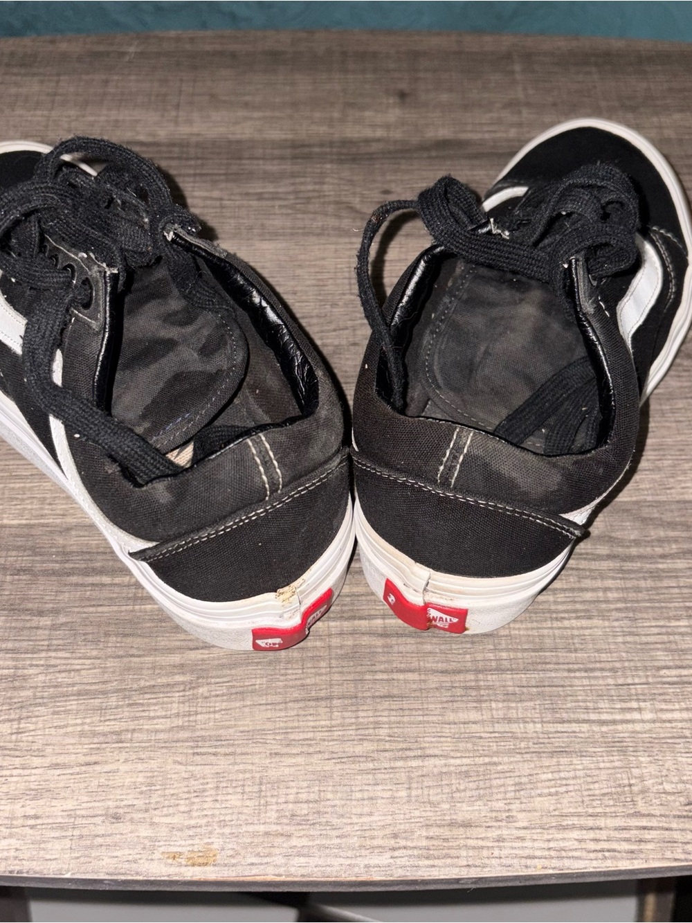 Vans Black White Gum-sole Low Top Skate Sneakers - Picture 4 of 5